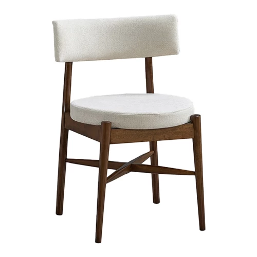 Τραπεζαρία Eleganza-Raudi Σετ 7Τεμ Mdf Σε Καρυδί-Εκρού Απόχρωση 180X99X75.8Εκ