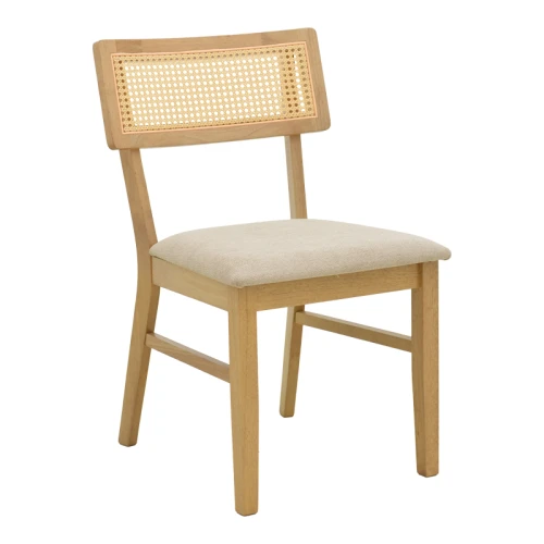 Τραπεζαρία Raffles Σετ 7Τεμ Rubberwood Με Pe Rattanσε Φυσική Απόχρωση 150X90X76Εκ