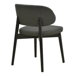 Καρέκλα Siena Ανθρακί Ύφασμα Και Rubberwood 48X50X81Εκ