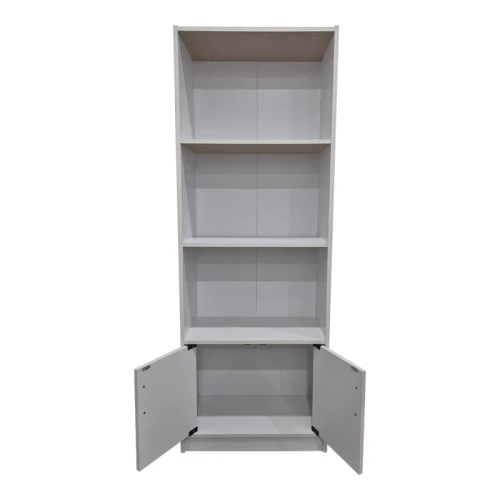 Βιβλιοθήκη Tekaro Σε Λευκή Απόχρωση 60X29X166Εκ
