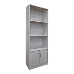 Βιβλιοθήκη Tekaro Σε Λευκή Απόχρωση 60X29X166Εκ