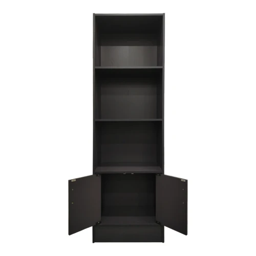 Βιβλιοθήκη Tekaro Σε Ανθρακί Απόχρωση 57X33X180Εκ