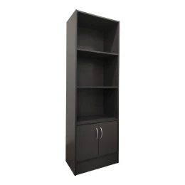 Βιβλιοθήκη Tekaro Σε Ανθρακί Απόχρωση 57X33X180Εκ