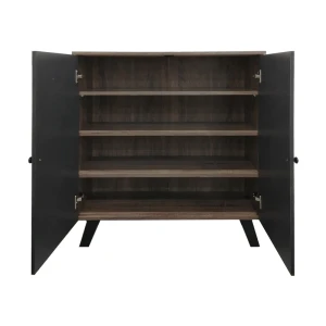 Παπουτσοθήκη-Ντουλάπι Cathi Σε Oak - Anthracite Απόχρωση 80X34X95Εκ