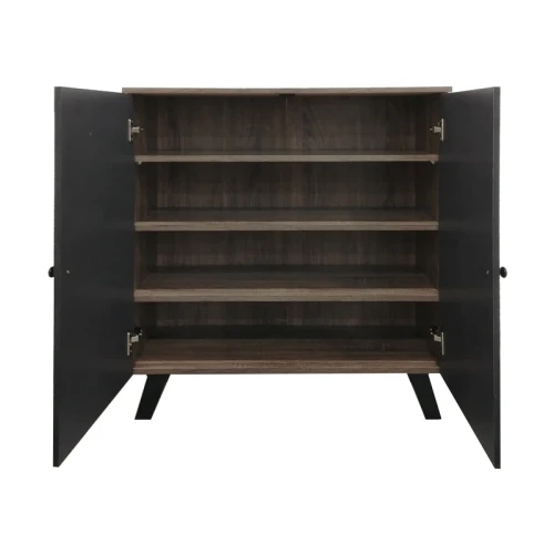 Παπουτσοθήκη-Ντουλάπι Cathi Σε Oak - Anthracite Απόχρωση 80X34X95Εκ