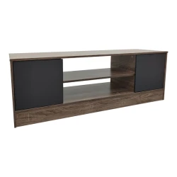 Έπιπλο Τηλεόρασης Sasa Σε Oak-Ανθρακί Απόχρωση 120X35X41.5Εκ