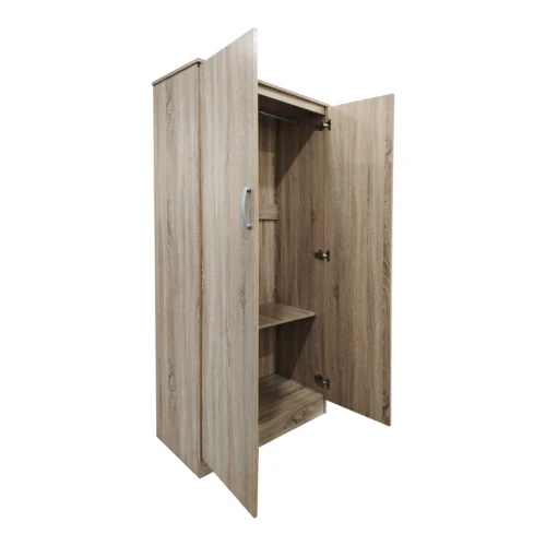 Ντουλάπα Δίφυλλη Athos Σε Sonoma Απόχρωση 80X42X180Εκ