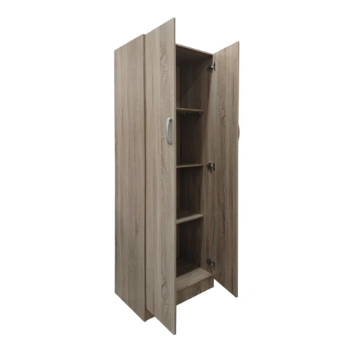 Ντουλάπα Δίφυλλη Athos Σε Sonoma Απόχρωση 60X42X180Εκ
