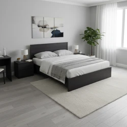 Κρεβάτι Athos Σε Wenge Απόχρωση 160X200Εκ