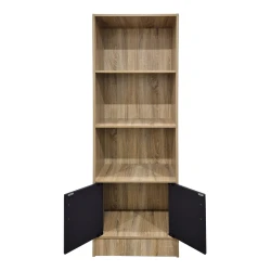 Βιβλιοθήκη Tekaro Sonoma-Ανθρακί 57X33X180Εκ