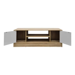 Έπιπλο Τηλεόρασης Sasa Sonoma-Λευκό 120X35X41.5Εκ