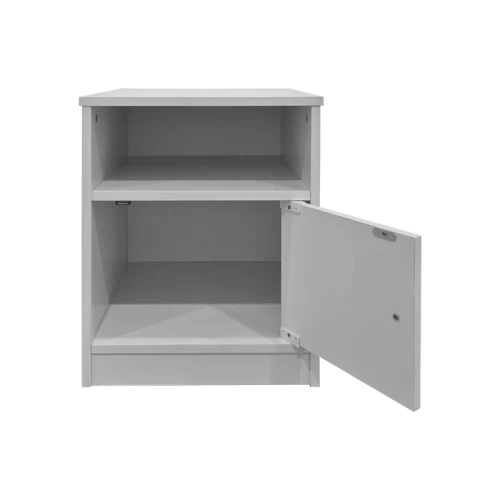 Κομοδίνο Lenea Λευκό 40X40X50Εκ
