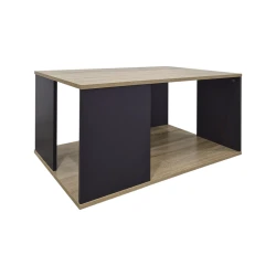 Τραπέζι Σαλονιού Zelegan Sonoma-Ανθρακί 90X60X44.5Εκ