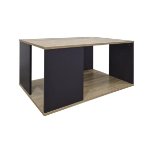 Τραπέζι Σαλονιού Zelegan Sonoma-Ανθρακί 90X60X44.5Εκ