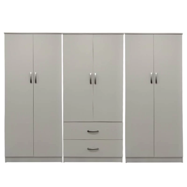 Ντουλάπα Εξάφυλλη Lego I Λευκή 240X42X180Εκ