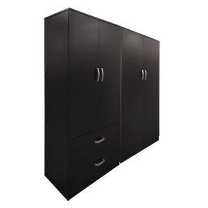 Ντουλάπα Τετράφυλλη Athos Wenge 160X42X180Εκ