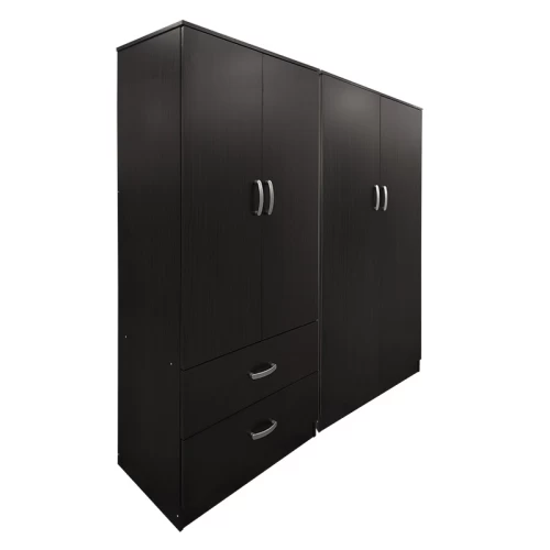 Ντουλάπα Τετράφυλλη Athos Wenge 160X42X180Εκ
