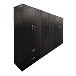 Ντουλάπα Εξάφυλλη Athos Wenge 240X42X180Εκ