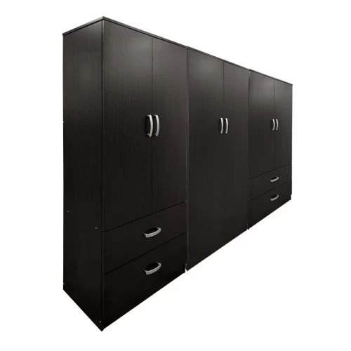 Ντουλάπα Εξάφυλλη Athos Wenge 240X42X180Εκ