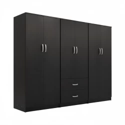 Ντουλάπα Εξάφυλλη Athos Ι Wenge 240X42X180Εκ