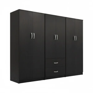 Ντουλάπα Εξάφυλλη Athos Ι Wenge 240X42X180Εκ