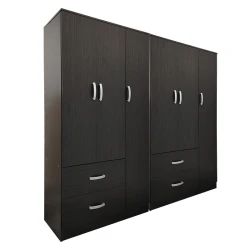 Ντουλάπα Εξάφυλλη Athos Wenge 180X42X180Εκ