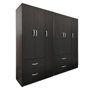 Ντουλάπα Εξάφυλλη Athos Wenge 180X42X180Εκ