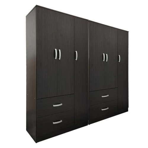 Ντουλάπα Εξάφυλλη Athos Wenge 180X42X180Εκ