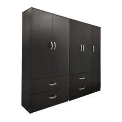 Ντουλάπα Πεντάφυλλη Athos Wenge 170X42X180Εκ
