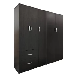 Ντουλάπα Πεντάφυλλη Athos Ι Wenge 170X42X180Εκ