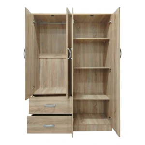 Ντουλάπα Εξάφυλλη Athos Ι Sonoma 200.5X42X180Εκ