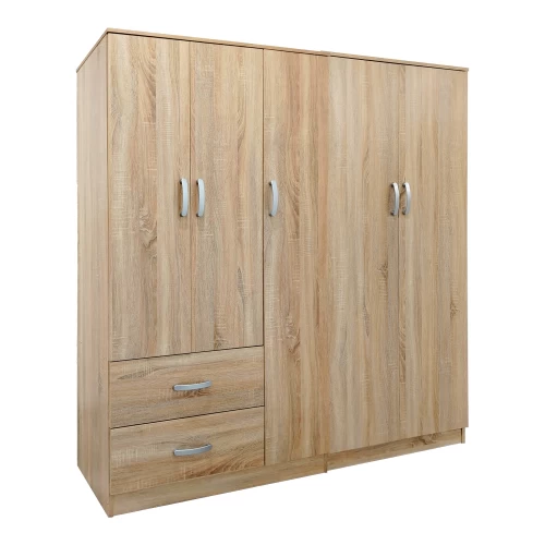 Ντουλάπα Πεντάφυλλη Athos I Sonoma 170X42X180Εκ