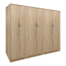 Ντουλάπα Εξάφυλλη Athos Ιι Sonoma 240X42X180Εκ