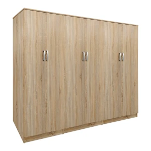 Ντουλάπα Εξάφυλλη Athos Ιι Sonoma 240X42X180Εκ