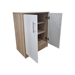 Παπουτσοθήκη-Ντουλάπι Souken 6 Ζευγών Λευκό-Sonoma 60X40X80Εκ