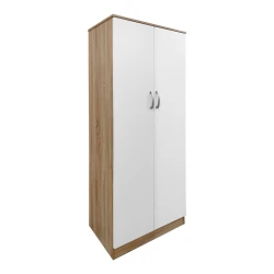 Ντουλάπα Εξάφυλλη Athos Ιι Sonoma-Λευκή 240X42X180Εκ