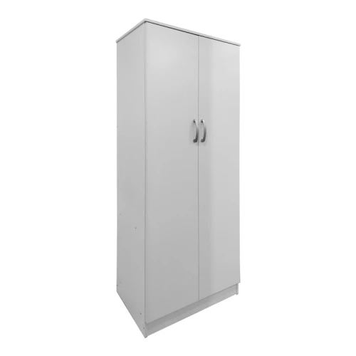 Ντουλάπα Εξάφυλλη Με Πατάρι Athos Ιι Λευκή 240X42X240Εκ