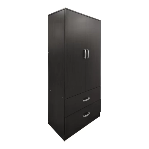 Ντουλάπα Εξάφυλλη Με Πατάρι Athos Wenge 240X42X240Εκ