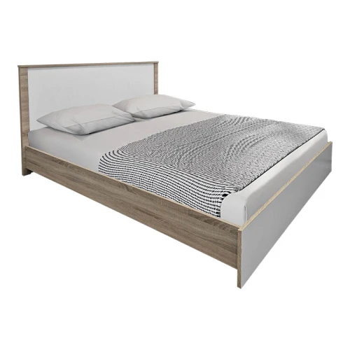 Σετ Κρεβατοκάμαρας Athos Sonoma Λευκό Με Κρεβάτι 160X200Εκ Σετ 3Τεμ