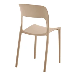 Καρέκλα Στοιβαζόμενη Zanna Pp Cappuccino 40X53X78Εκ