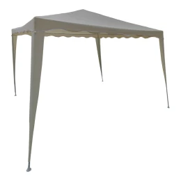 Κιόσκι Gazebo Μεταλλικός Σκελετός - Ύφασμα Μπεζ 3X3M