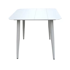 Τραπέζι Vista Αλουμίνιο Σε Λευκή Απόχρωση 80X80X72Εκ