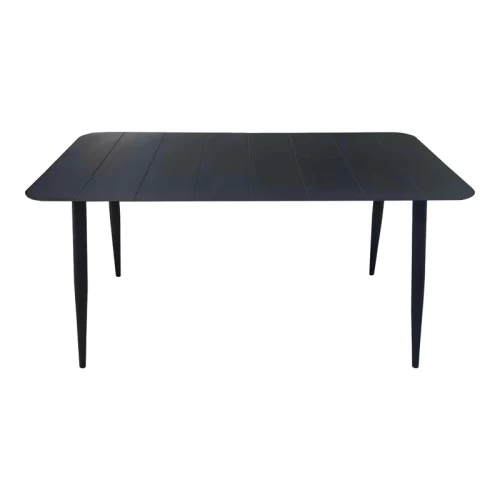 Τραπέζι Vista Αλουμίνιο Σε Μαύρη Απόχρωση 150X80X72Εκ
