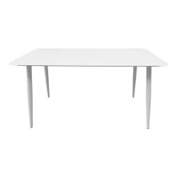 Τραπέζι Vista Αλουμίνιο Σε Λευκη Απόχρωση 150X80X72Εκ
