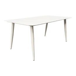 Τραπέζι Vista Αλουμίνιο Σε Λευκη Απόχρωση 150X80X72Εκ