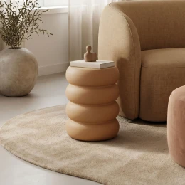 Βοηθητικό Τραπέζι Venezia Mgo Terracotta Φ35X46Εκ