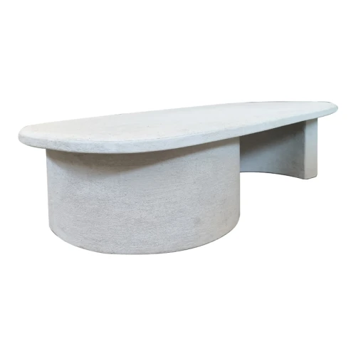 Τραπέζι Σαλονιού Verven Mdf Λευκό 120X60X32Εκ