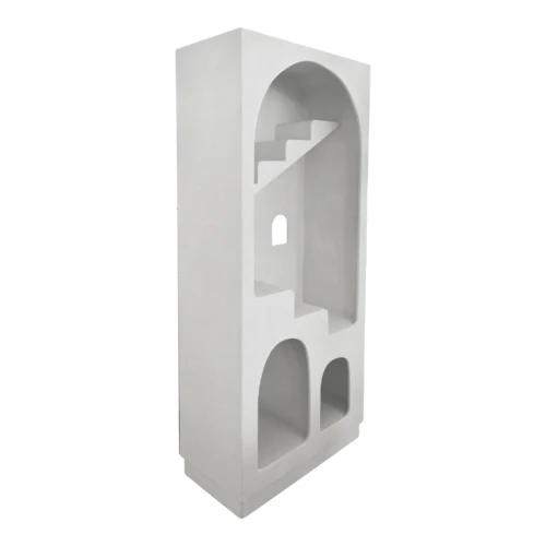Βιβλιοθήκη-Ραφιέρα Boolten Mdf Λευκό 80X38X190Εκ