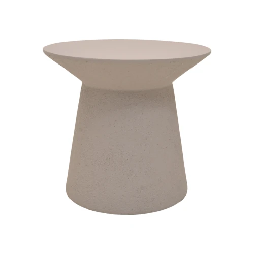 Τραπέζι Σαλονιού Peble Mgo Cappuccino Φ55X50Εκ