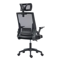 Καρέκλα Γραφείου Plymot Mesh Χρώμα Μαύρο 48X58X112-122Εκ